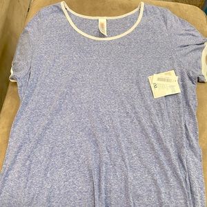 Purple-blue Lularoe Classic T in 3XL